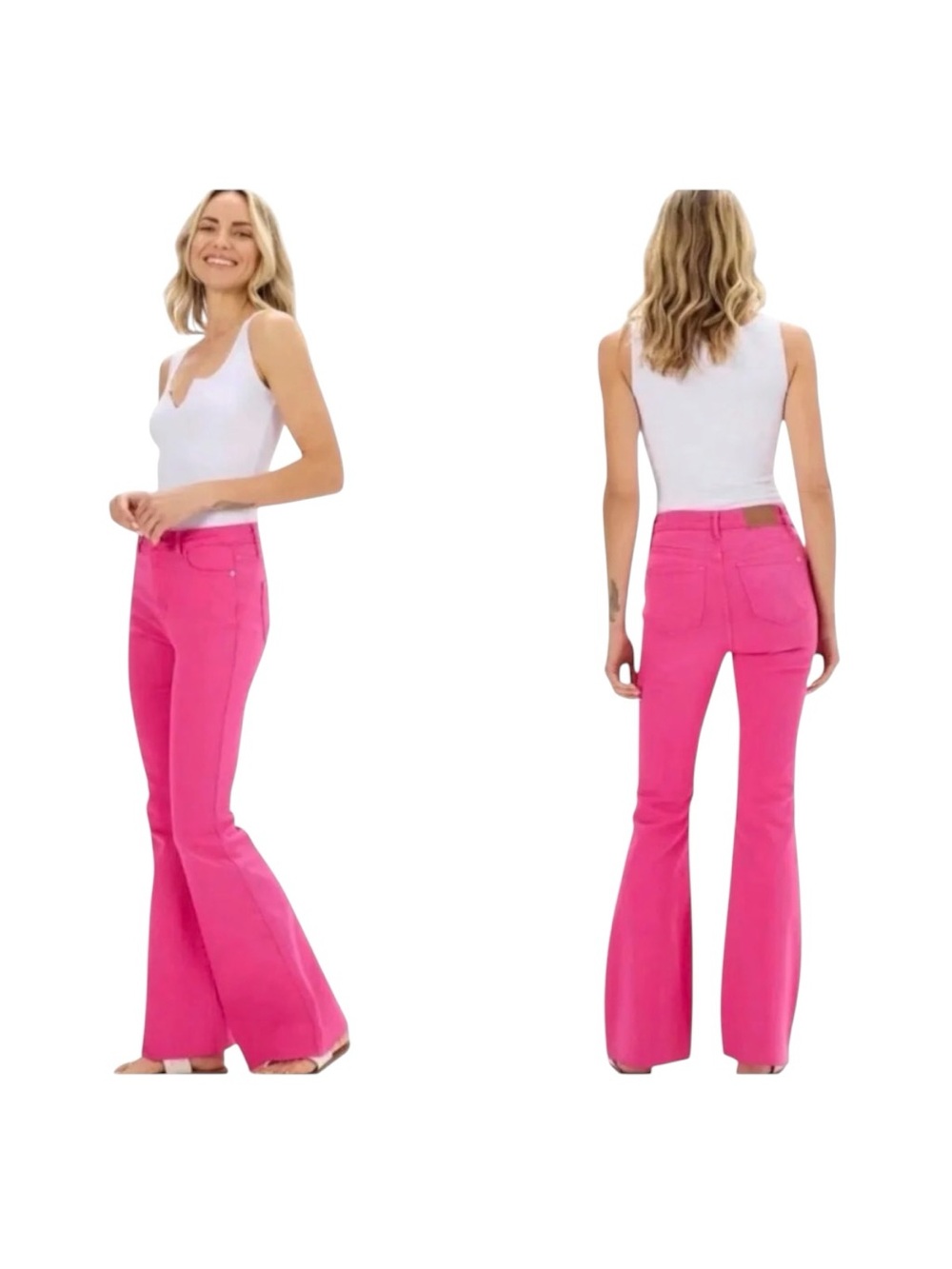 Judy Blue Pink Flare Denim Size 27